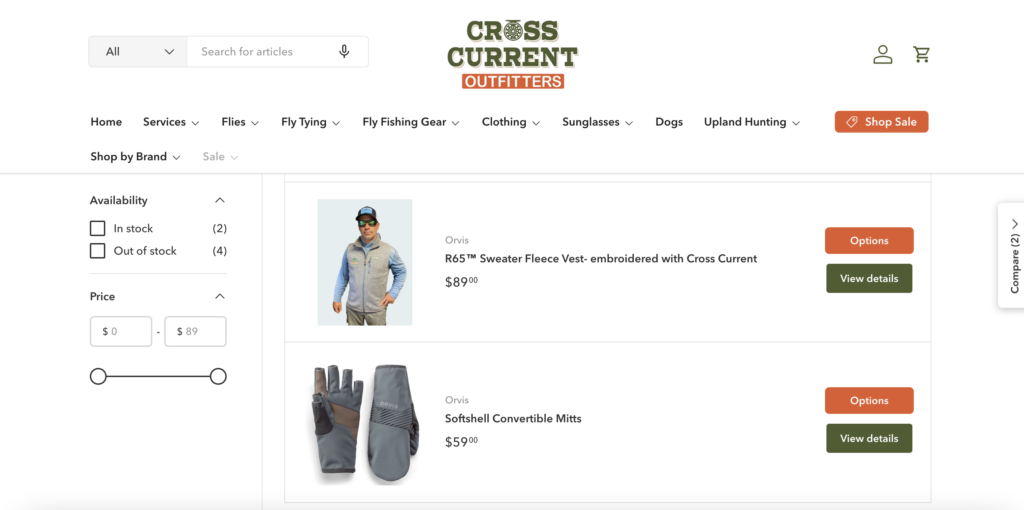 Crosscurrent Outfitter Catalog